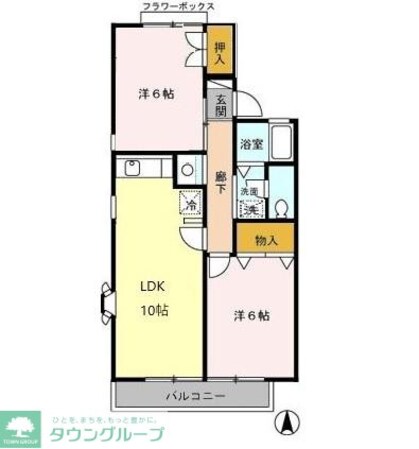 セジュール・モロー Bの物件間取画像